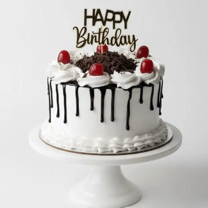 Classic Black Forest Birthday Cake